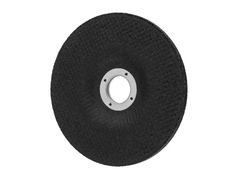 Zwarte slijpschijf voor roterende gereedschappen.