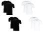 Set van zwarte en witte T-shirts met ronde hals en V-hals voor heren