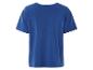 Blauw t-shirt met korte mouwen, achterkant.