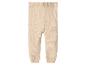 Beige gebreide babybroek