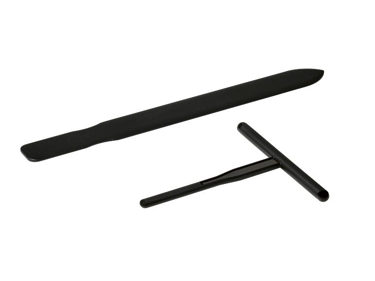 Zwart fietsbandenverwijderingsgereedschap en bandenlichter