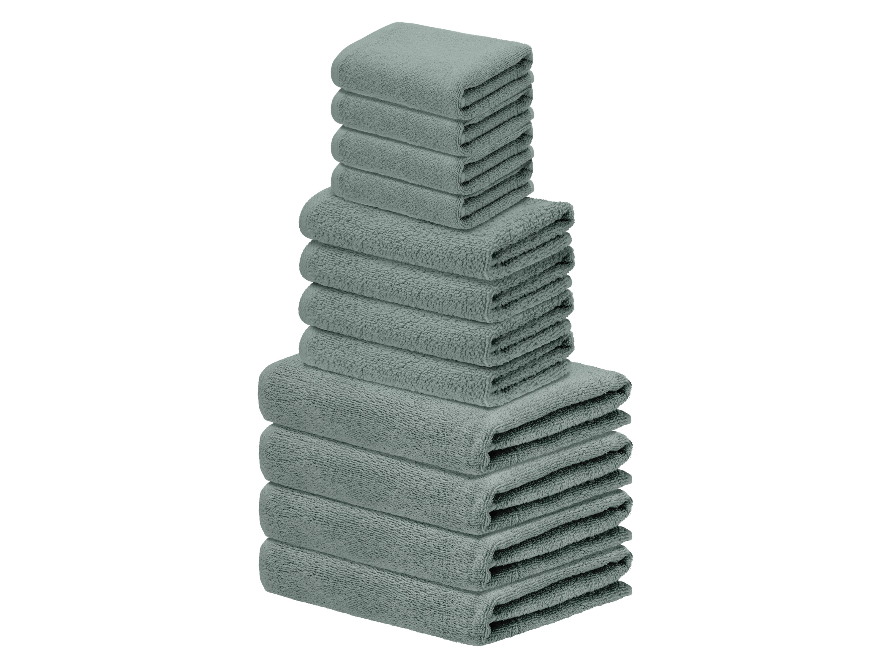 LIVARNO Handdoeken set, 12-delig (groen)