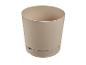 Beige ronde bloempot met zelfbewateringssysteem