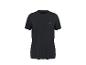 Zwart sport T-shirt met korte mouwen en een klein logo op de borst.