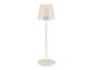 Beige Sansíbar staande lamp met minimalistisch design.