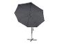 Grijze tuinparasol met standaard