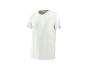 Wit T-shirt met korte mouwen en ronde hals