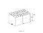 Pergola afmetingstekening met maten 2950 mm, 5790 mm, 2330 mm en 2720 mm.
