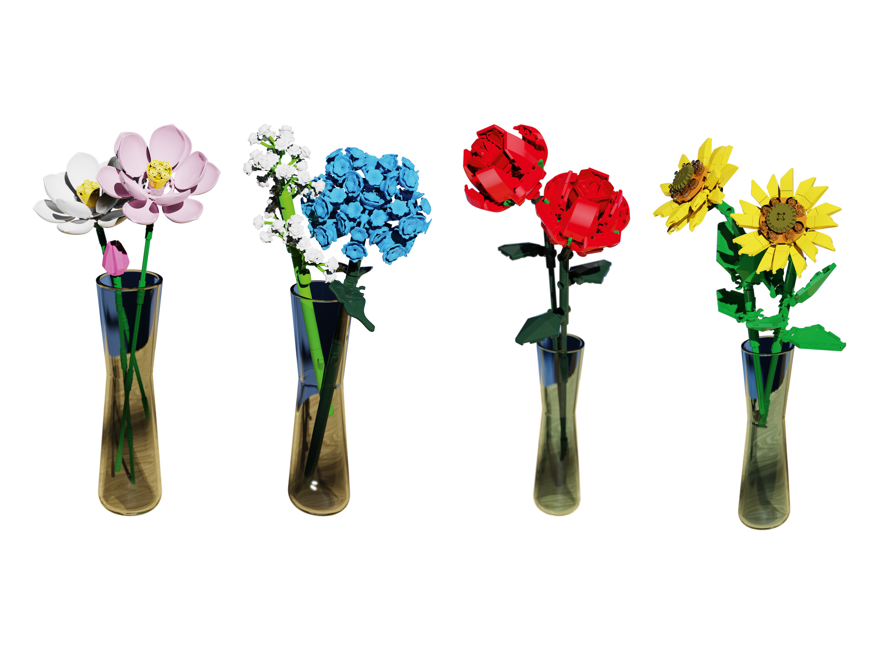 LUPILU Bouwstenenset bloemen (Zonnebloemen)