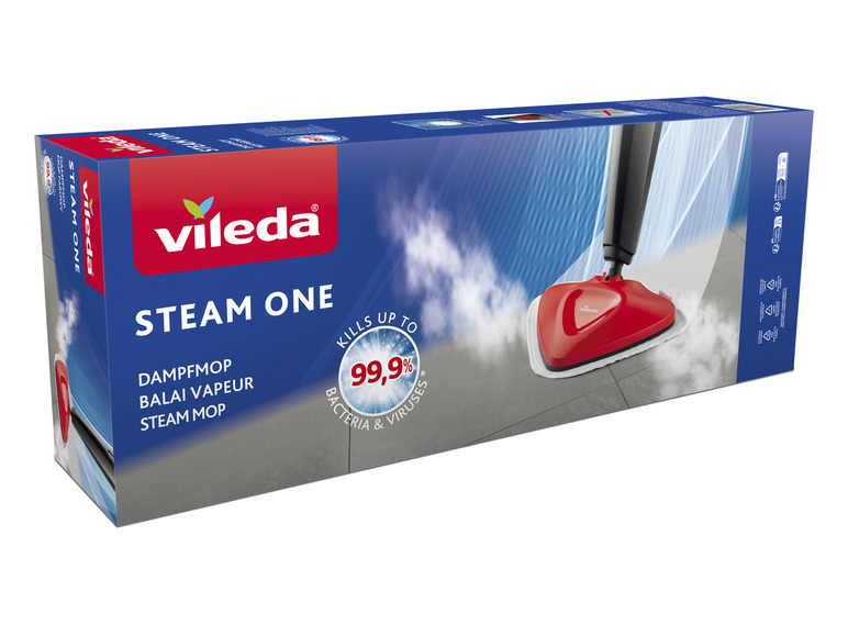 Vileda Steam One stoomreiniger voor het doden van bacteriën en virussen.