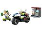LEGO City set met politiemotor, dief op skateboard en geldautomaat.