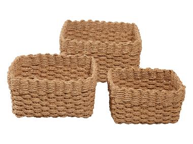 W5 Set van 3 opbergmanden