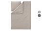 Beige beddengoedset met dekbedovertrek en kussensloop