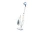 Wit-blauwe 2-in-1 stoomreiniger met lange steel en handunit