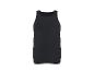 Zwart mouwloos herenshirt.
