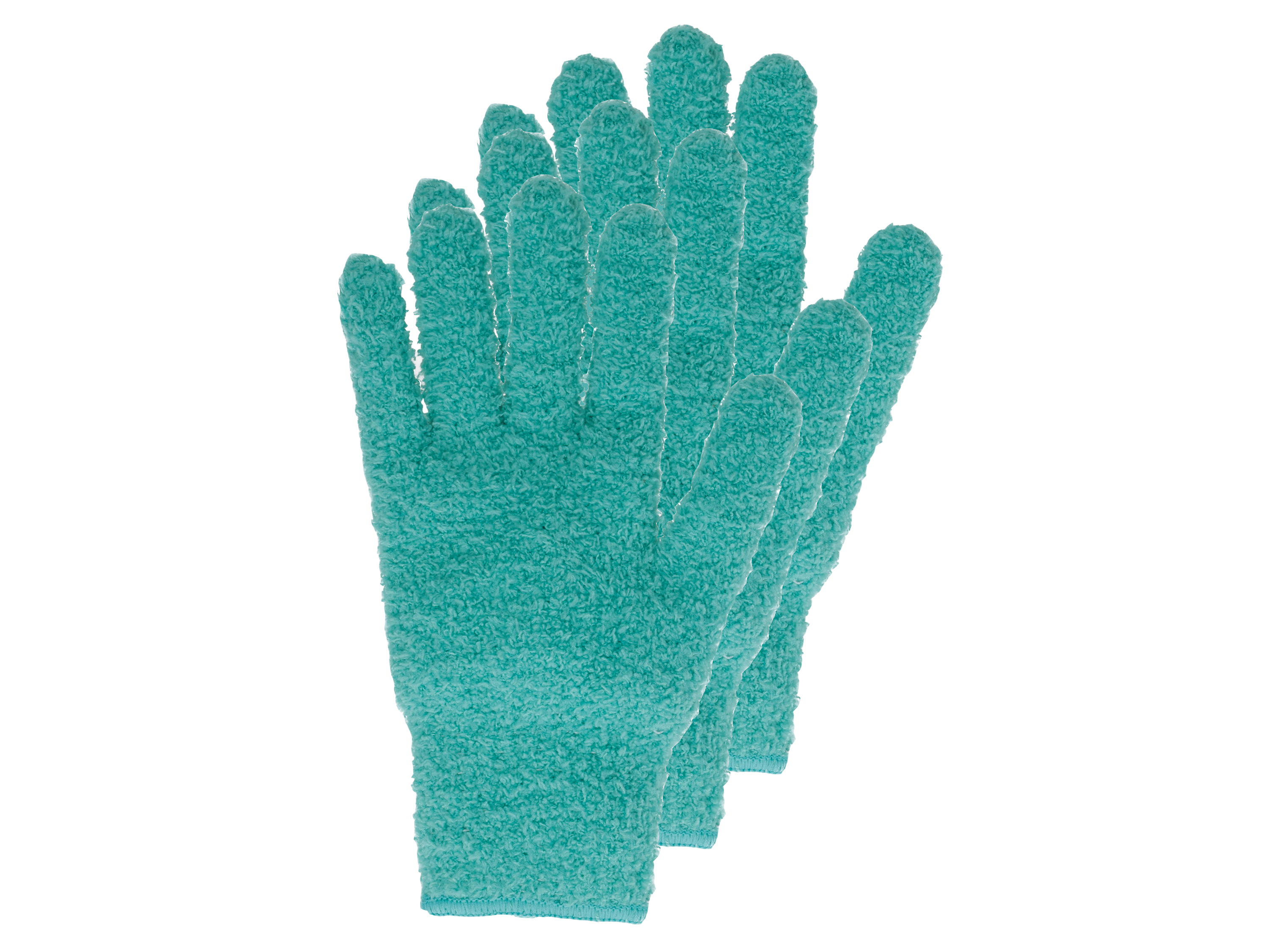W5 3 Paar microvezel handschoenen (Turquoise, L/XL)