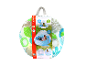 Infantino Grow-With-Me opvouwbare ballenbak, tent en box, bladerprint.
