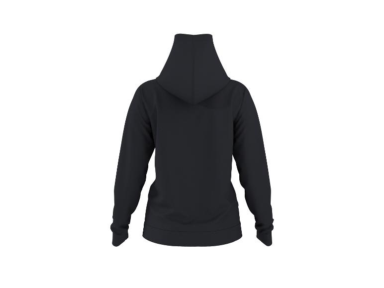 Zwarte hoodie, achteraanzicht