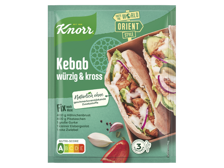 Kebab kruidenmix, pittig en knapperig, zonder smaakversterkers.