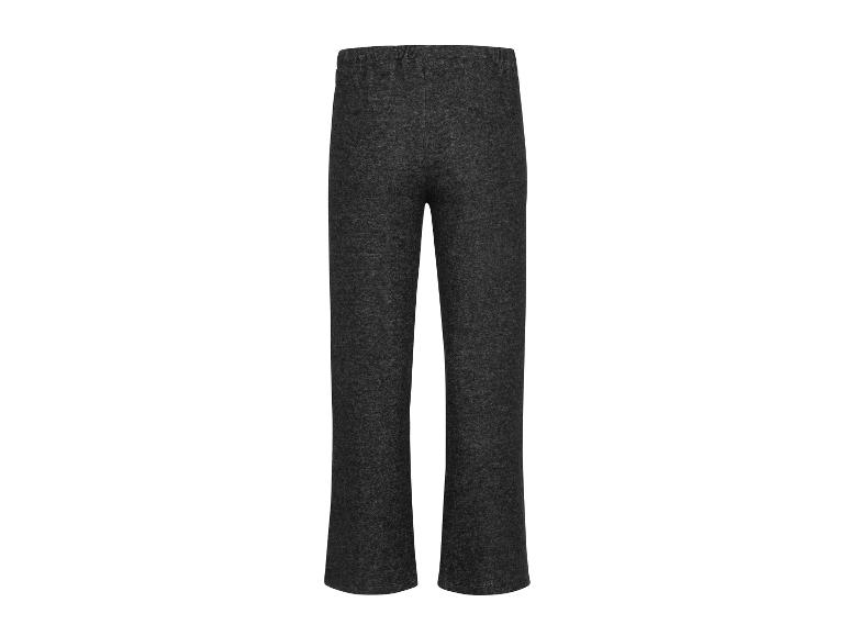 Donkergrijze wijde broek op een witte achtergrond.