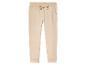 Beige joggingbroek met elastiek en koord