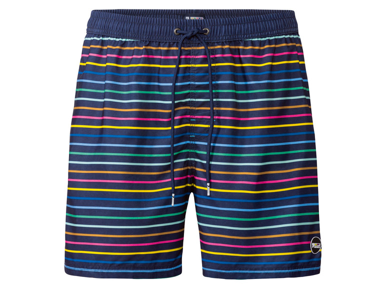 Ga naar volledige schermweergave: Happy Shorts Heren zwemshort, in zomers design, met Peaching-effect - afbeelding 4