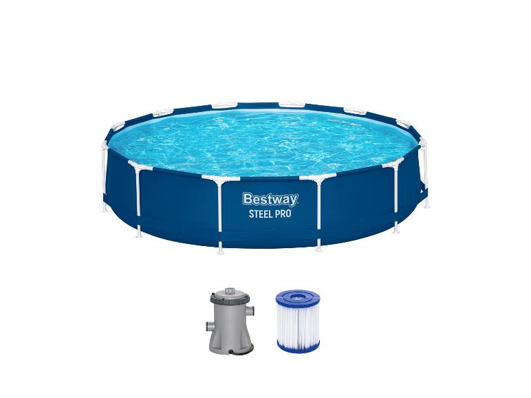 Bestway Steel Pro zwembad, filter en filterpatroon.