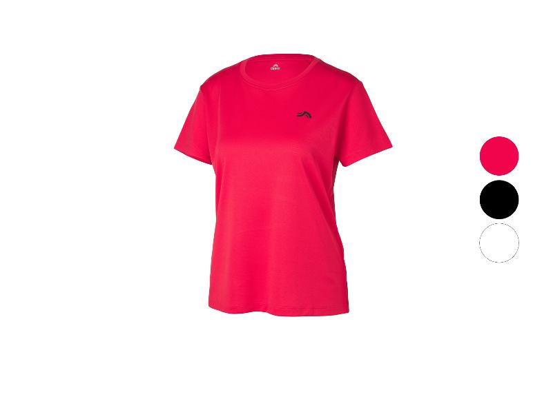 Rood sport-T-shirt met korte mouwen en ronde hals voor dames