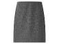 Grijze wollen blend kokerrok