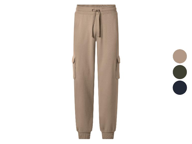 Heren cargo joggingbroek in beige, donkergroen en marineblauw