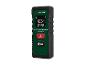 Laserafstandsmeter met digitaal display dat 0.554 m en 0.548 m toont.