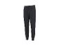 Donkergrijze joggingbroek voor heren met trekkoord in de taille en geribbelde boorden.