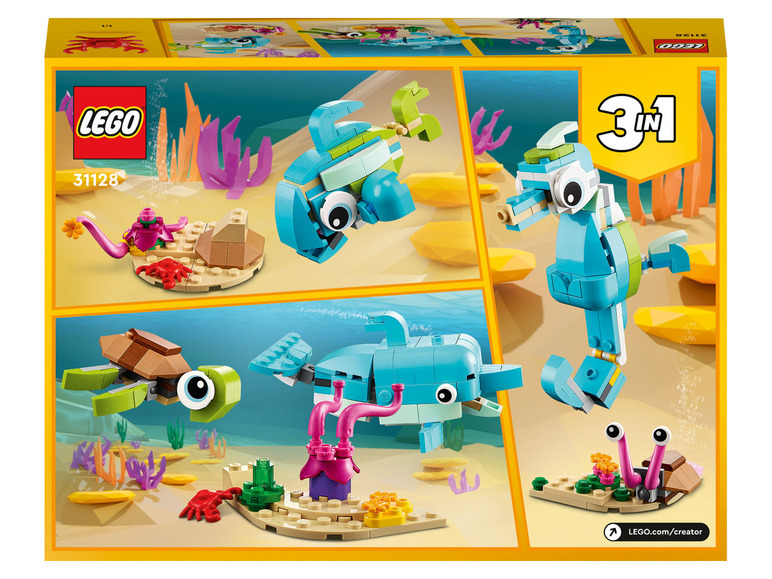 Ga naar volledige schermweergave: LEGO® Creator Dolfijn en schildpad - 31128 - afbeelding 3
