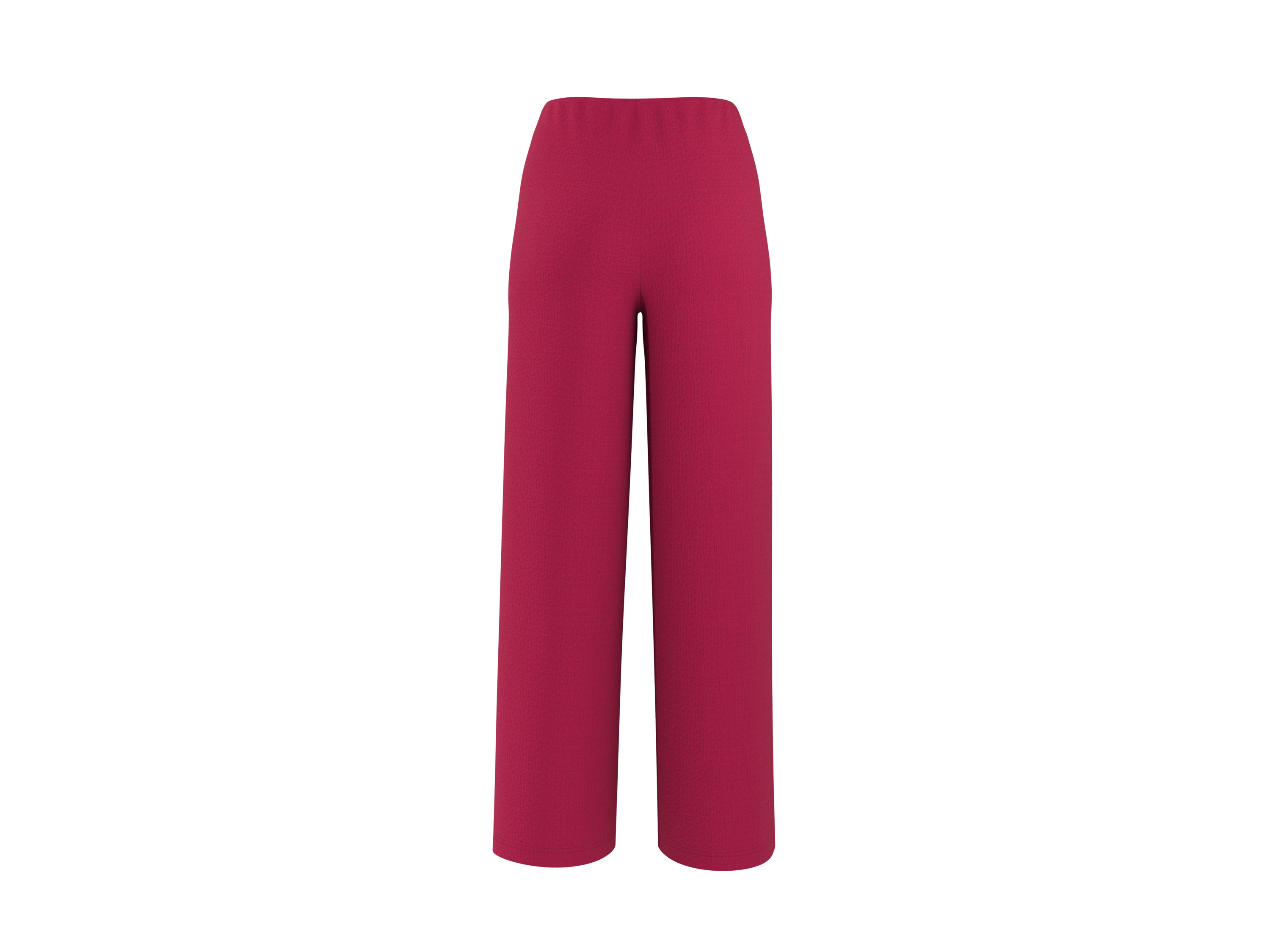 ESMARA Dames broek met crinkle-structuur - Wide leg (Roze, S (36/38))