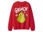 Rood sweatshirt met Grinch-print en kerstversieringen