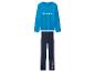 Blauwe PlayStation pyjama met lange mouwen en donkerblauwe broek met controller symbolen.