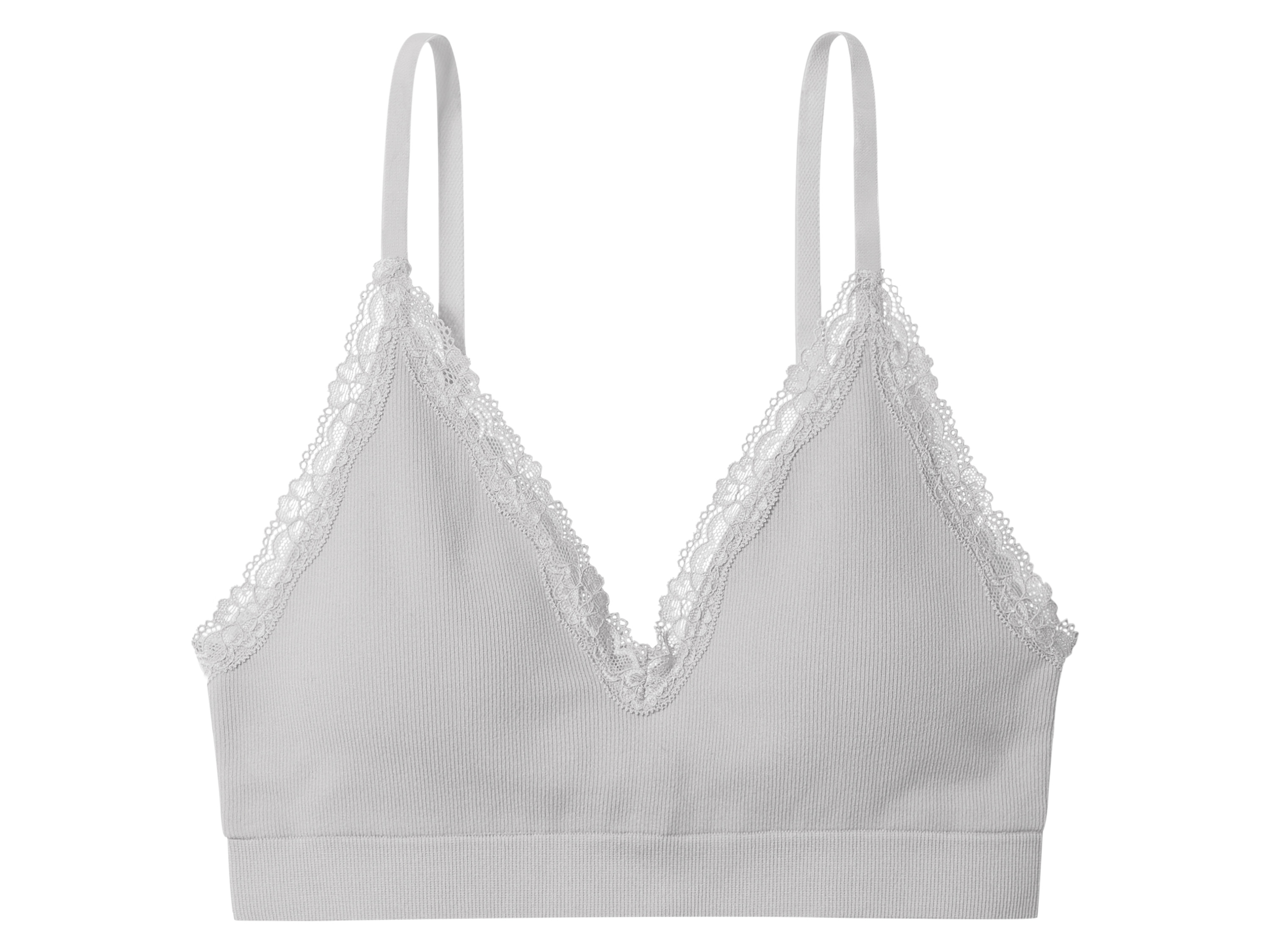 esmara Dames bustier met kant (Lichtgrijs, S (36/38)) afbeelding