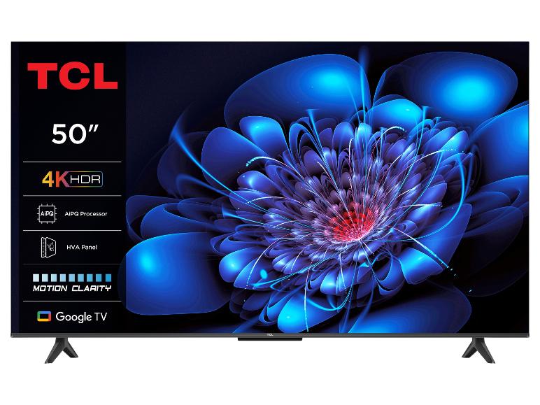 50-inch 4K HDR televisie met AiPQ-processor en Google TV.