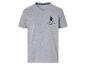 Grijs T-shirt met V-hals met een voetbalmotief en de tekst 'CRISTIANO RONALDO NIGHTWEAR'.