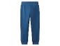 Blauwe joggingbroek met elastische tailleband en geribbelde enkelboorden
