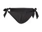 Zwarte bikini, slip met strikjes.