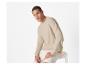 Beige sweater en shorts: casual kleding voor heren.