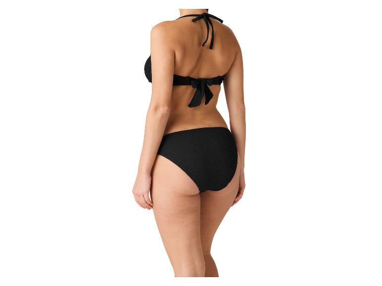 Zwarte bikini voor dames, achteraanzicht.