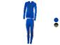 Blauwe thermokleding set met lange mouwen top en broek.