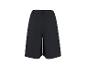 Donkerblauwe wijde culotte met elastische taille en achterzakken.