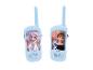 Twee lichtblauwe Frozen walkie-talkies met Elsa en Anna & Olaf.