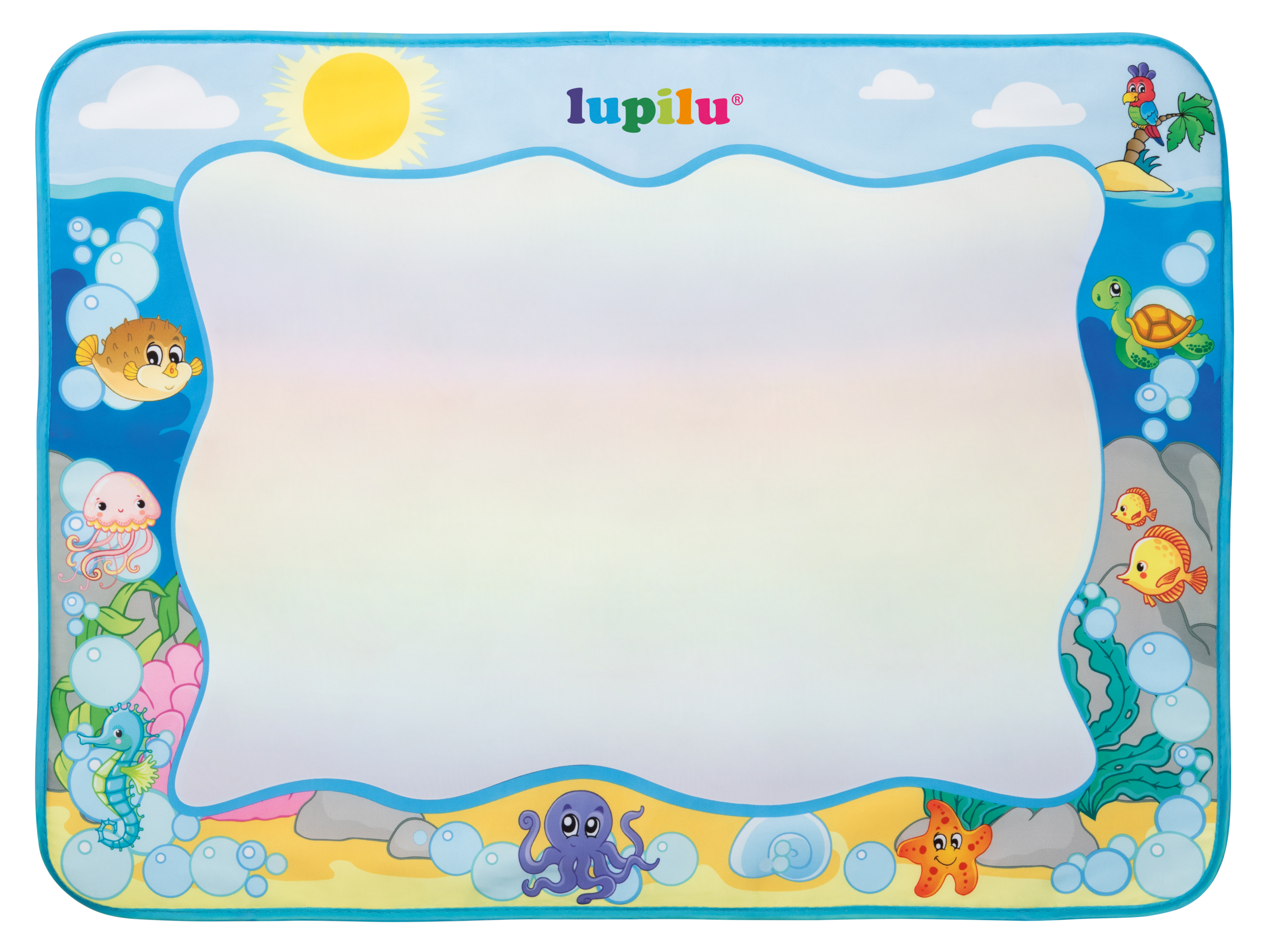 LUPILU Watertekenmat, 80 x 60 cm (Onderwaterwereld)