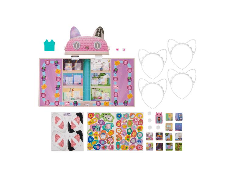 Gabby's Dollhouse bordspel met kattenoren, stickers en accessoires