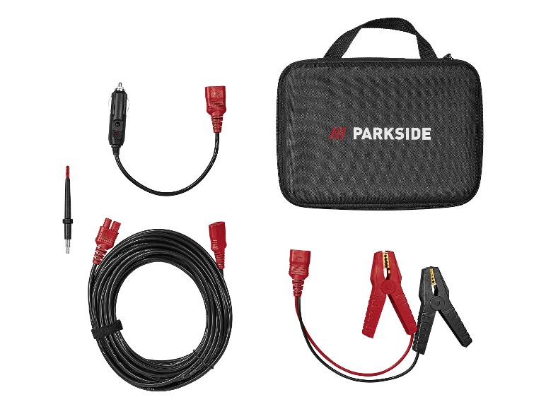 PARKSIDE autokabel- en accessoirekit, inclusief een zwarte draagtas.