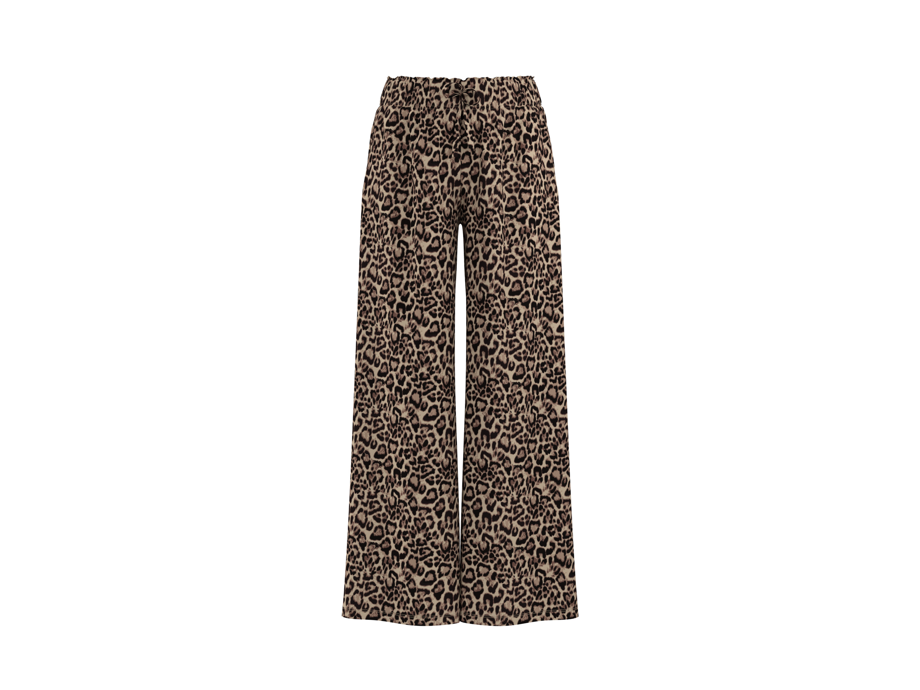 ESMARA Dames broek, wide leg (Luipaard print, L (44/46))